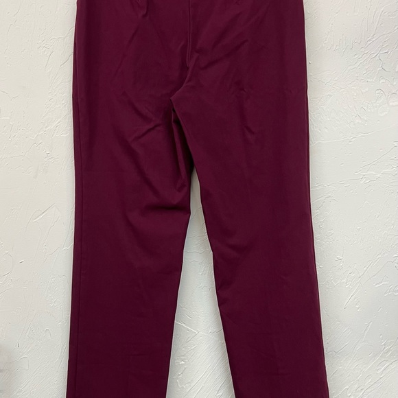 Women’s Burgundy Stretch Khakis Size Medium 8-10 - Picture 6 of 6